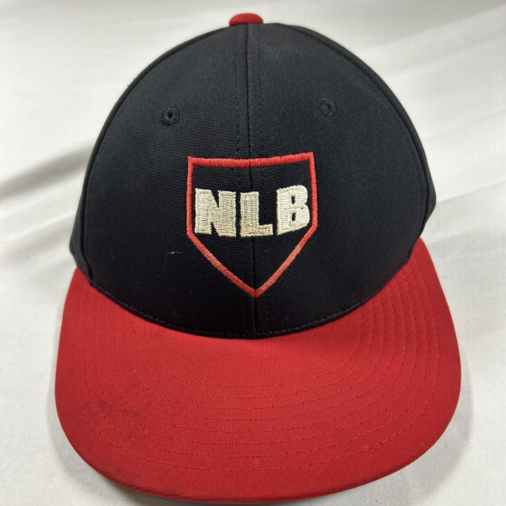 Richardson PTS20 LP Logo Two-Tone Fitted Baseball Cap NLB Hat Black Red LG-XL